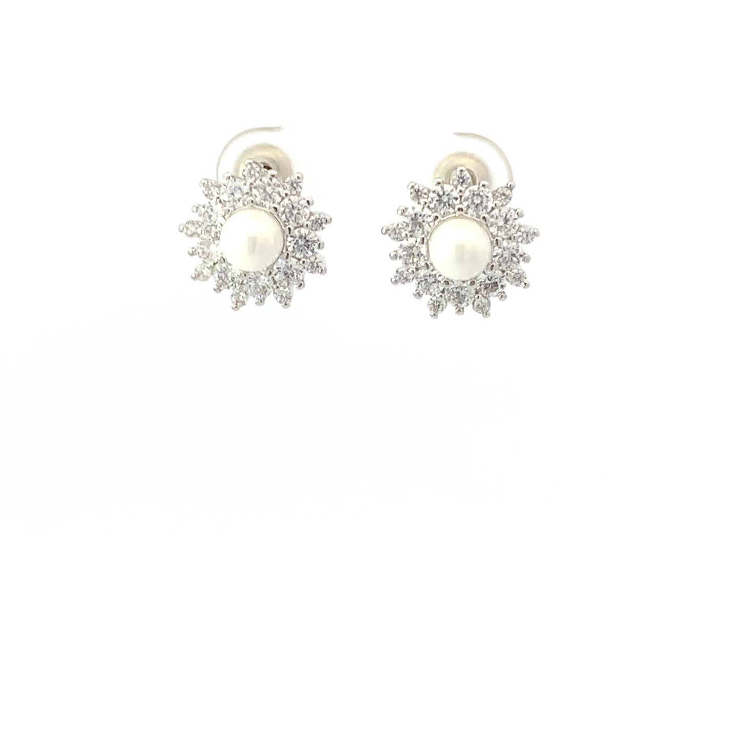 Sunburst stud earrings