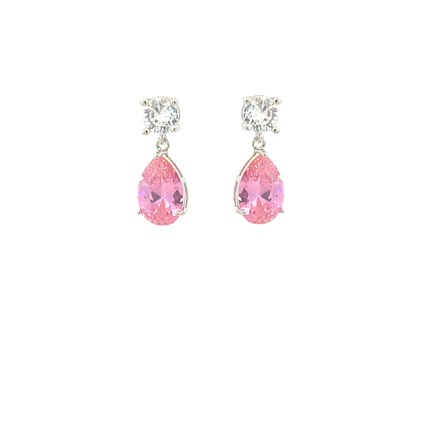 October birthstone pear drop earrings