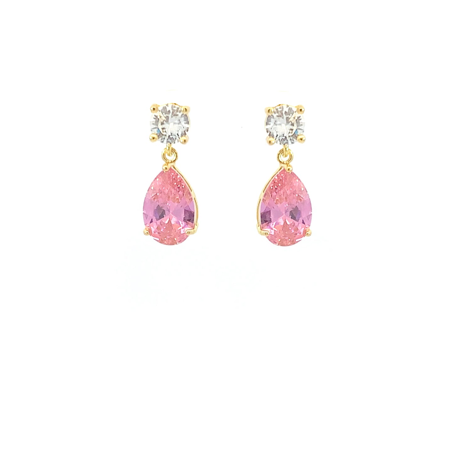 October birthstone pear drop earrings