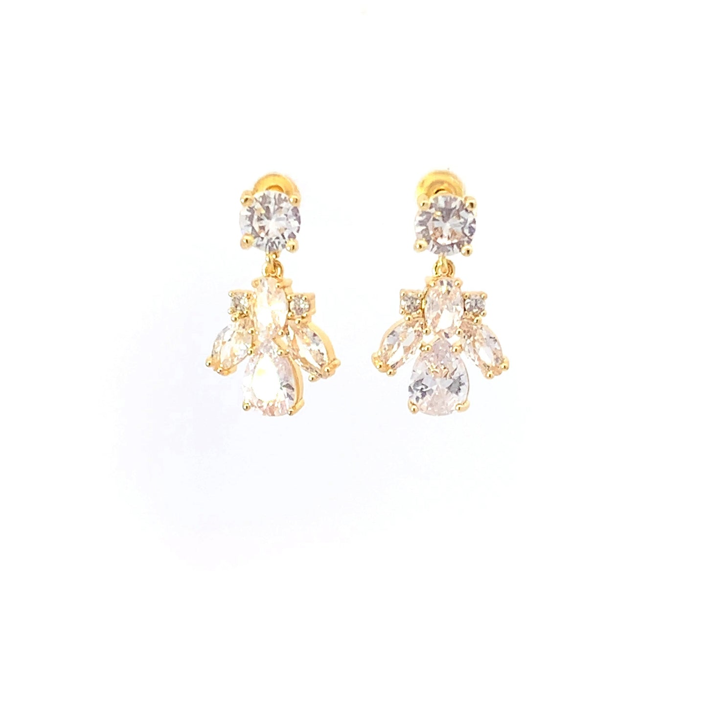 Emma crystal bridal earrings