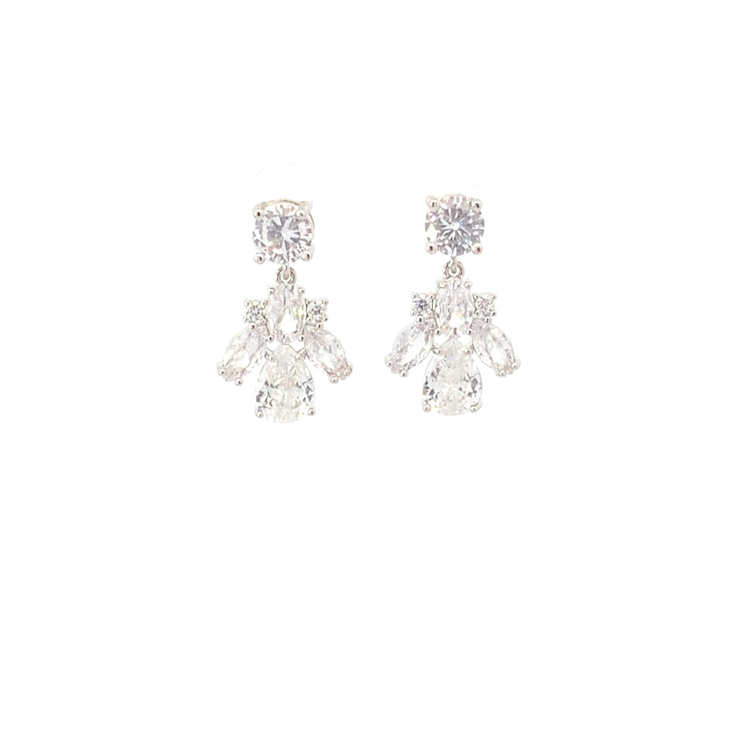 Emma crystal bridal earrings