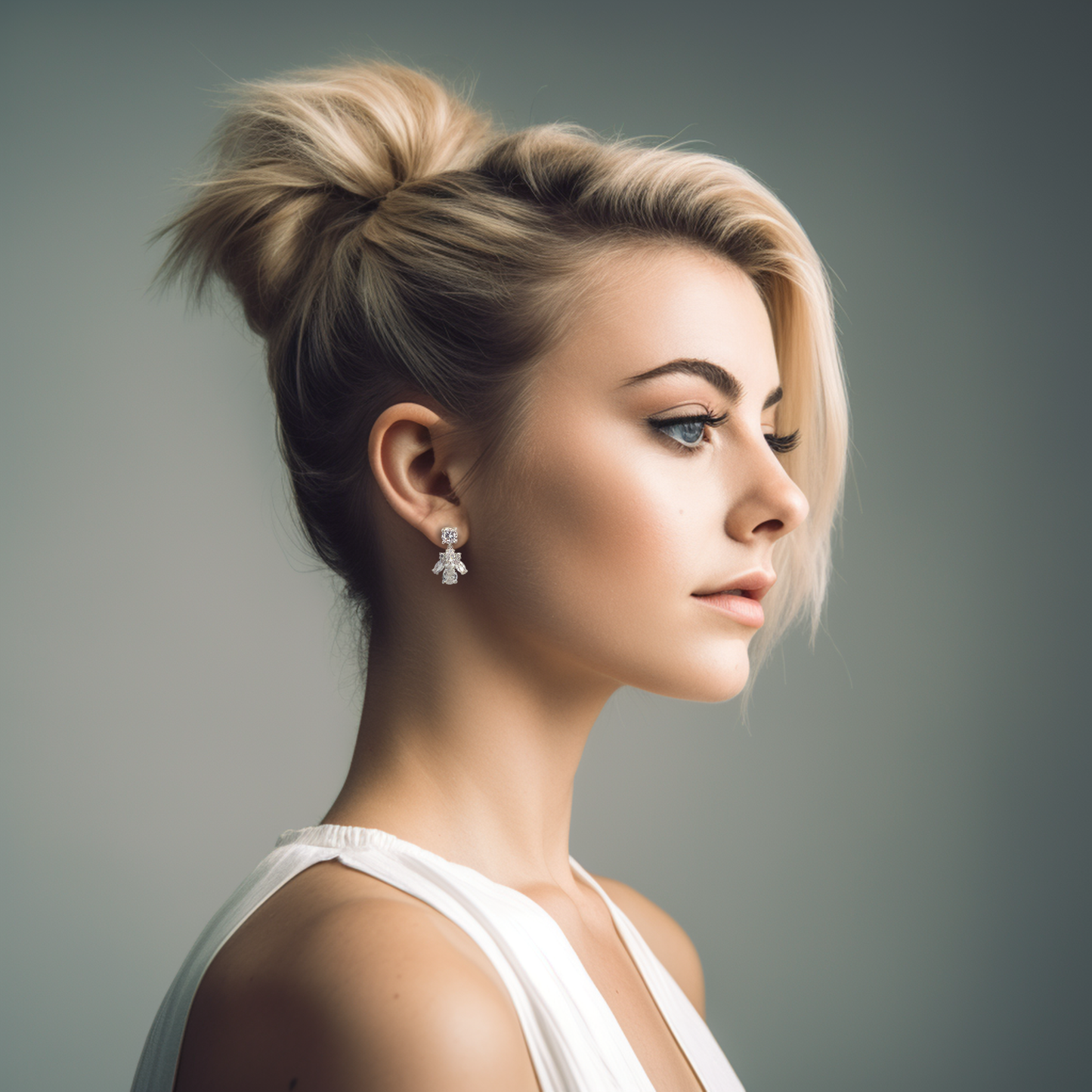Emma crystal bridal earrings