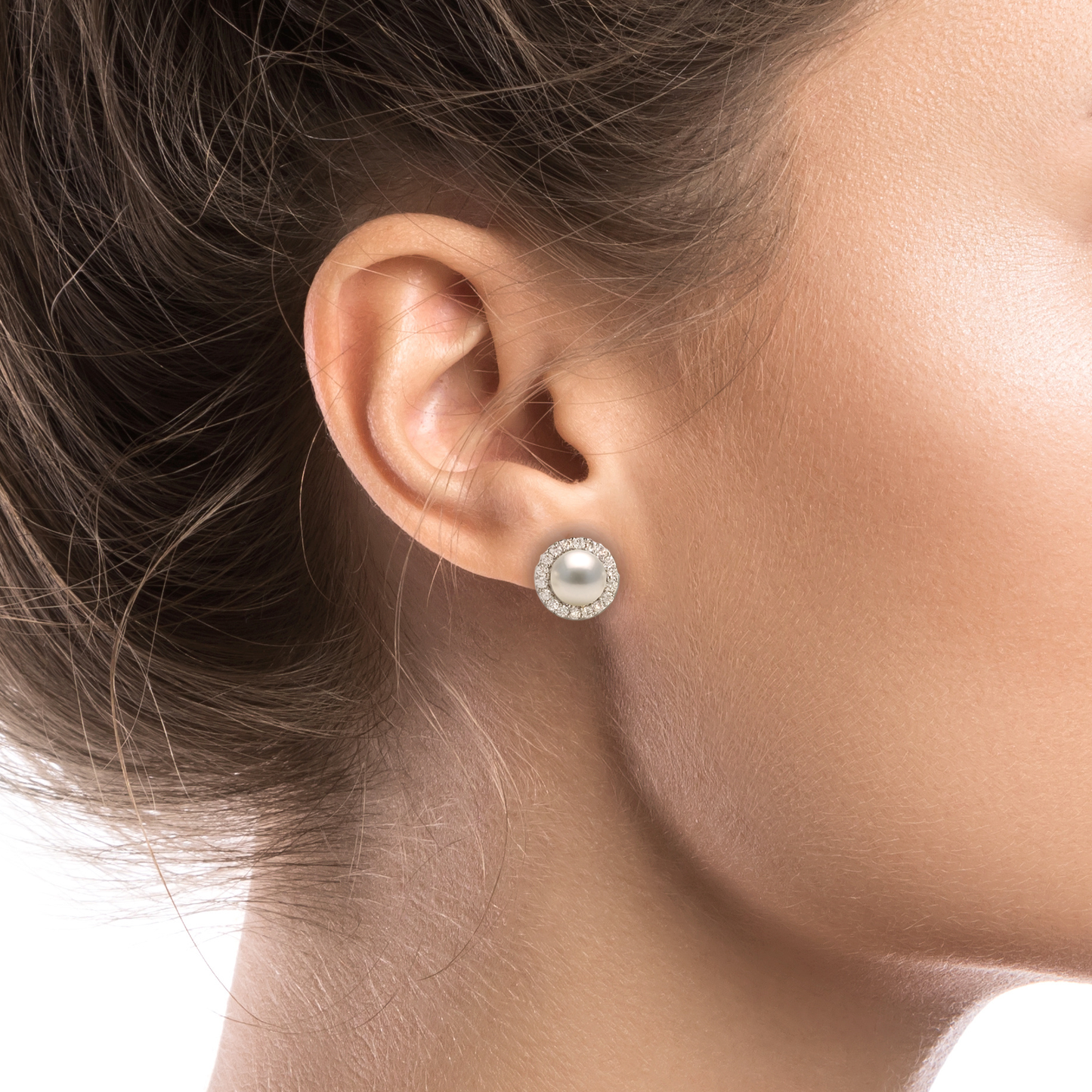 Pearl Halo Earrings