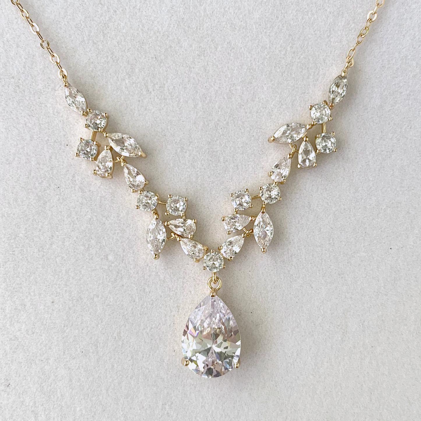 Lucie Dainty Wedding Necklace