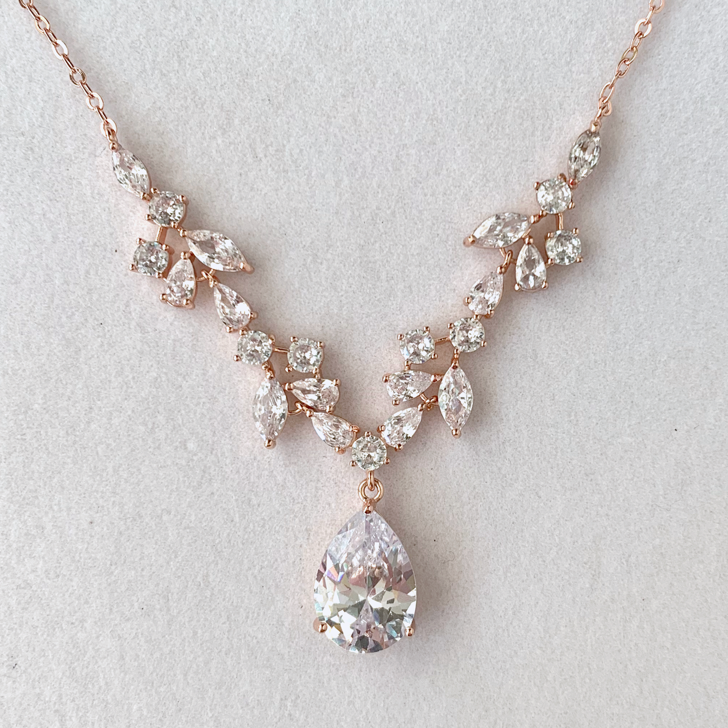 Lucie Dainty Wedding Necklace