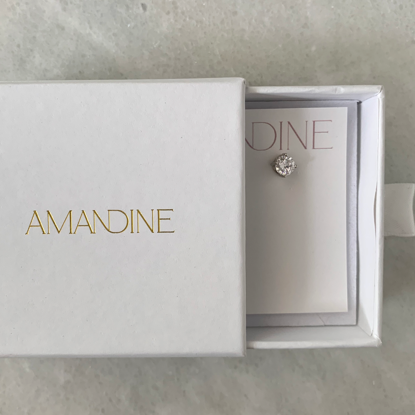 Solitaire Stud Earrings