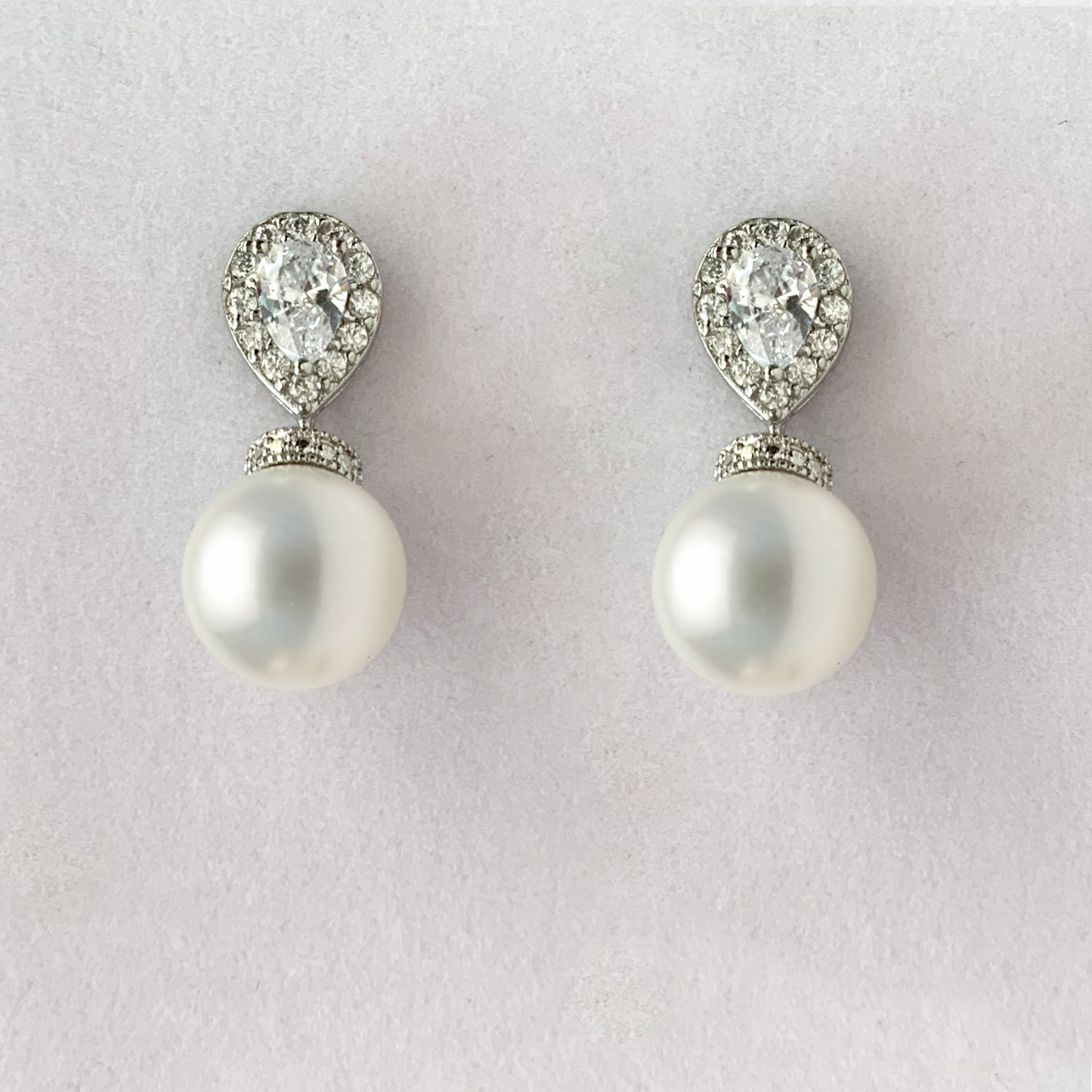 Theodora Pearl Wedding Earrings