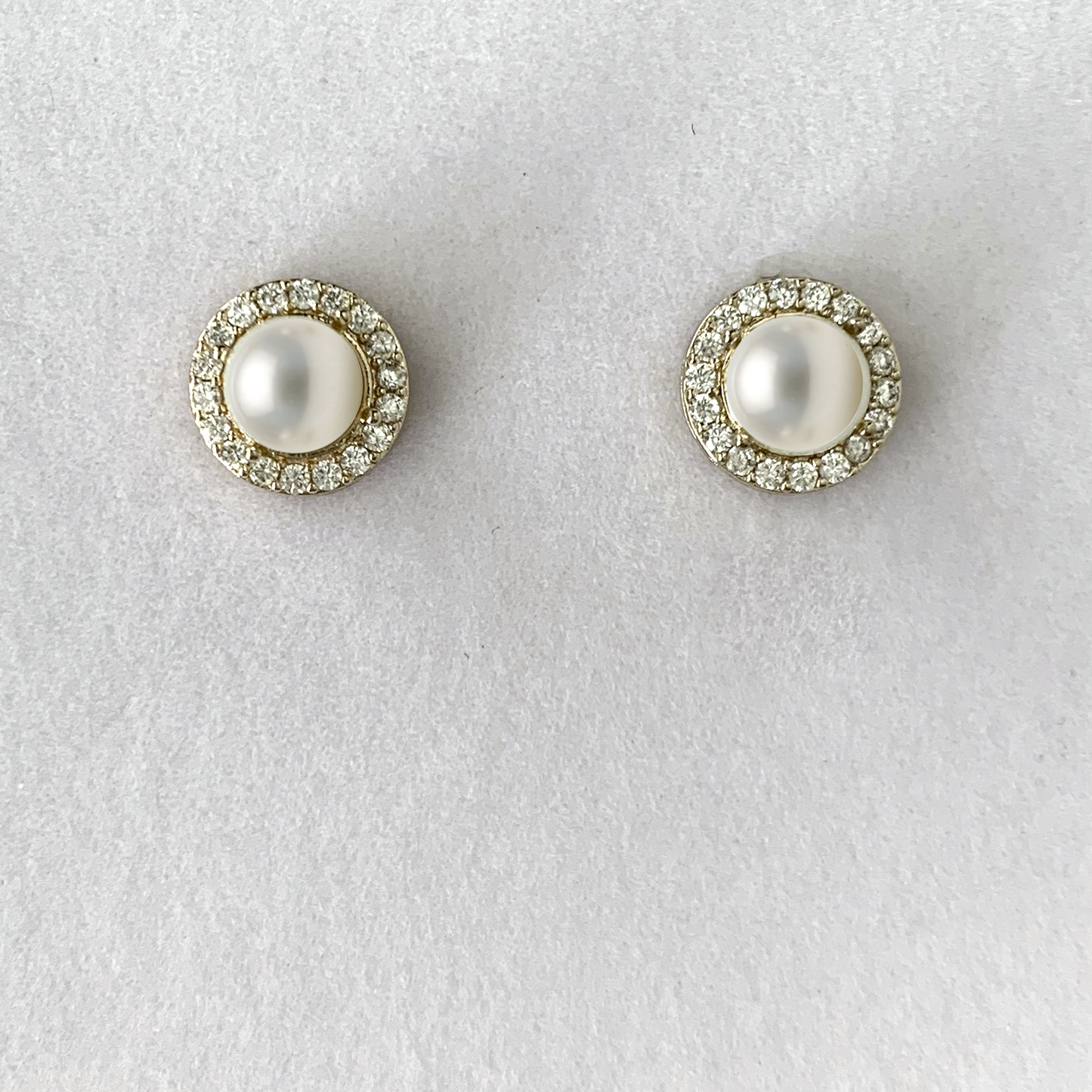 Pearl Halo Earrings