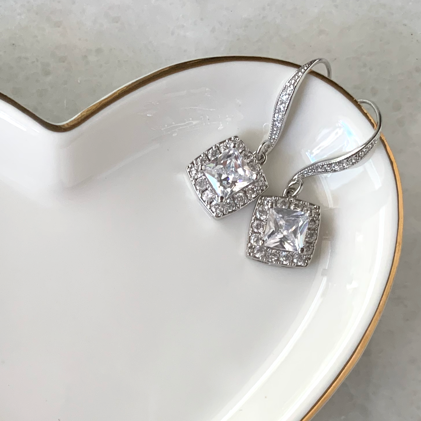 Julia Princess Cut Earrings