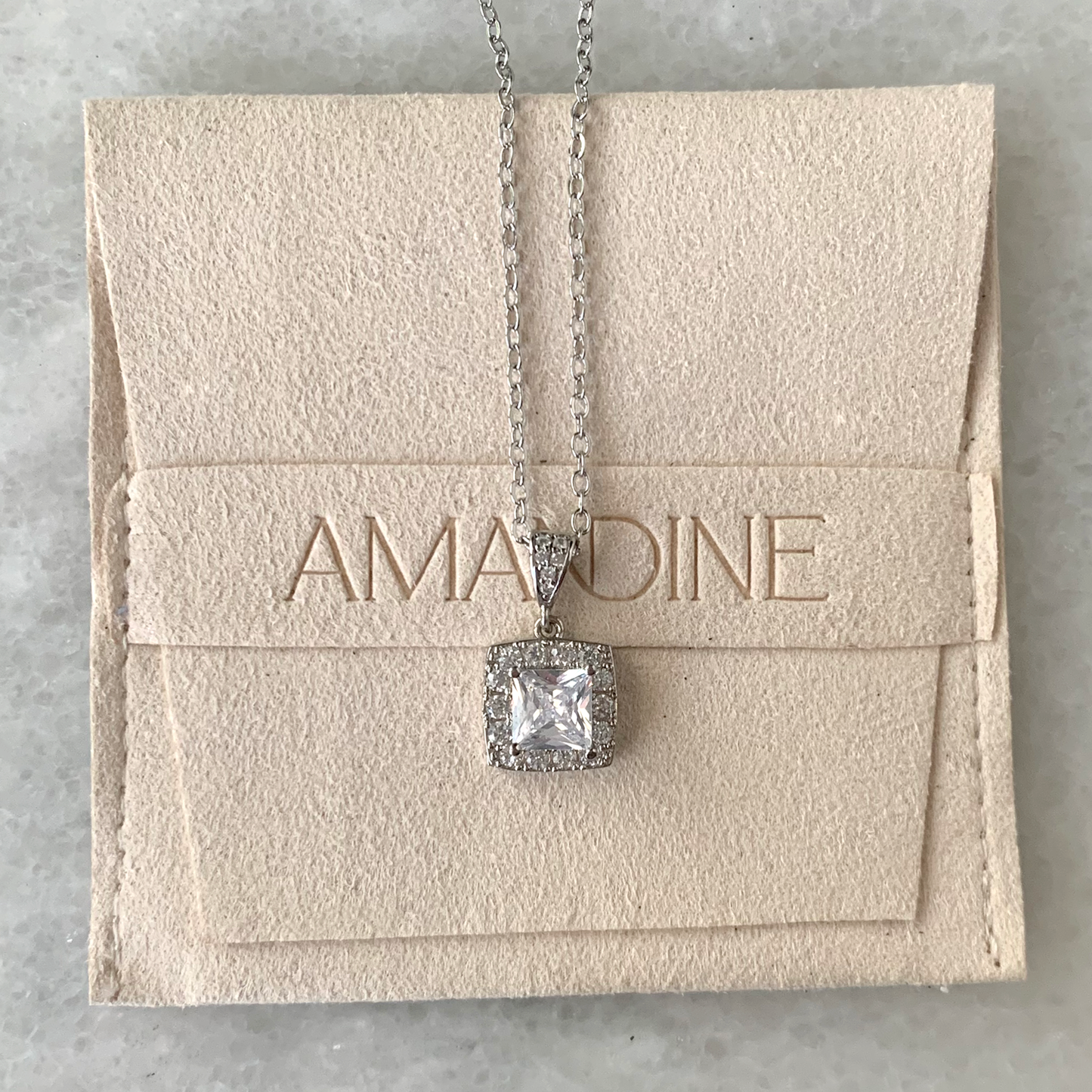 Julia Princess Cut Necklace