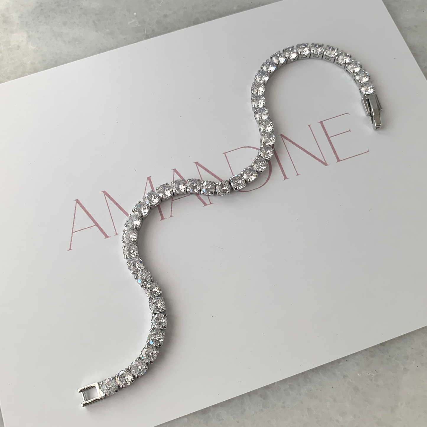 Simulated Diamond Tennis Bracelet