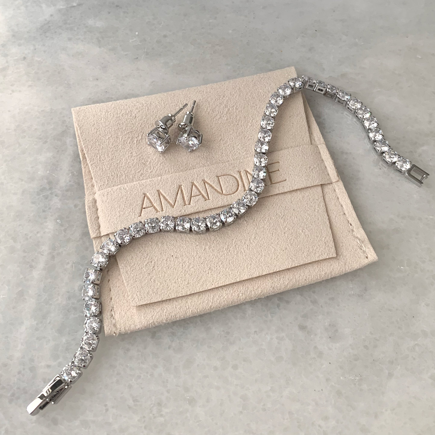 Simulated Diamond Tennis Bracelet