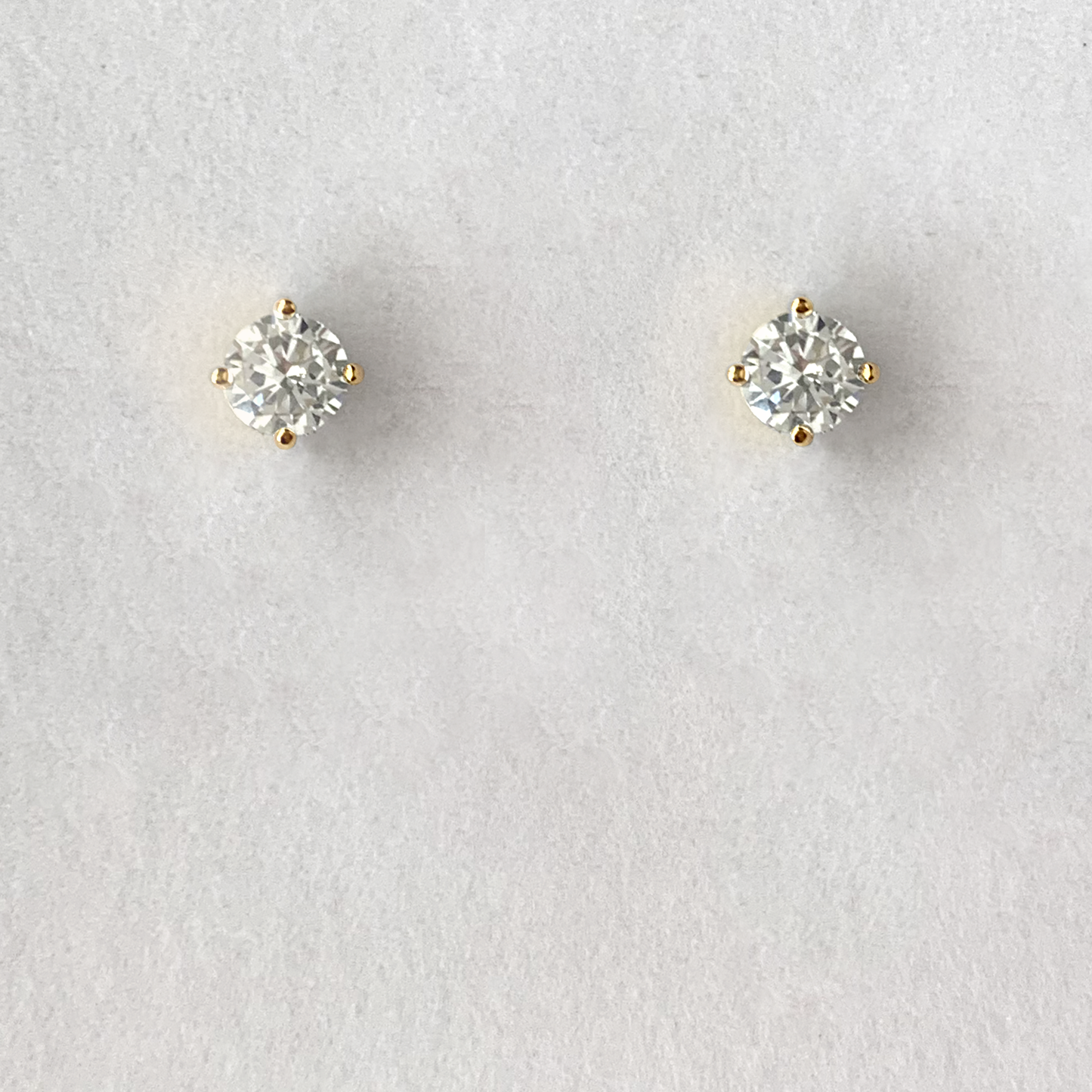 Solitaire Stud Earrings