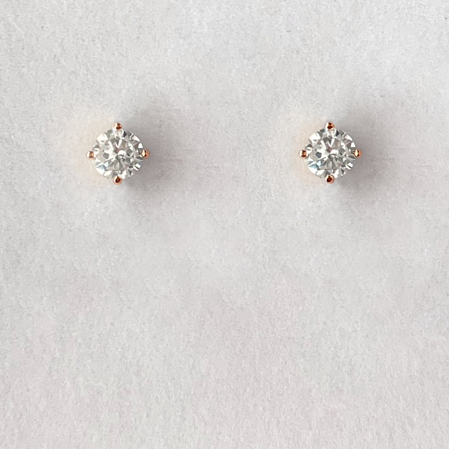 Solitaire Stud Earrings
