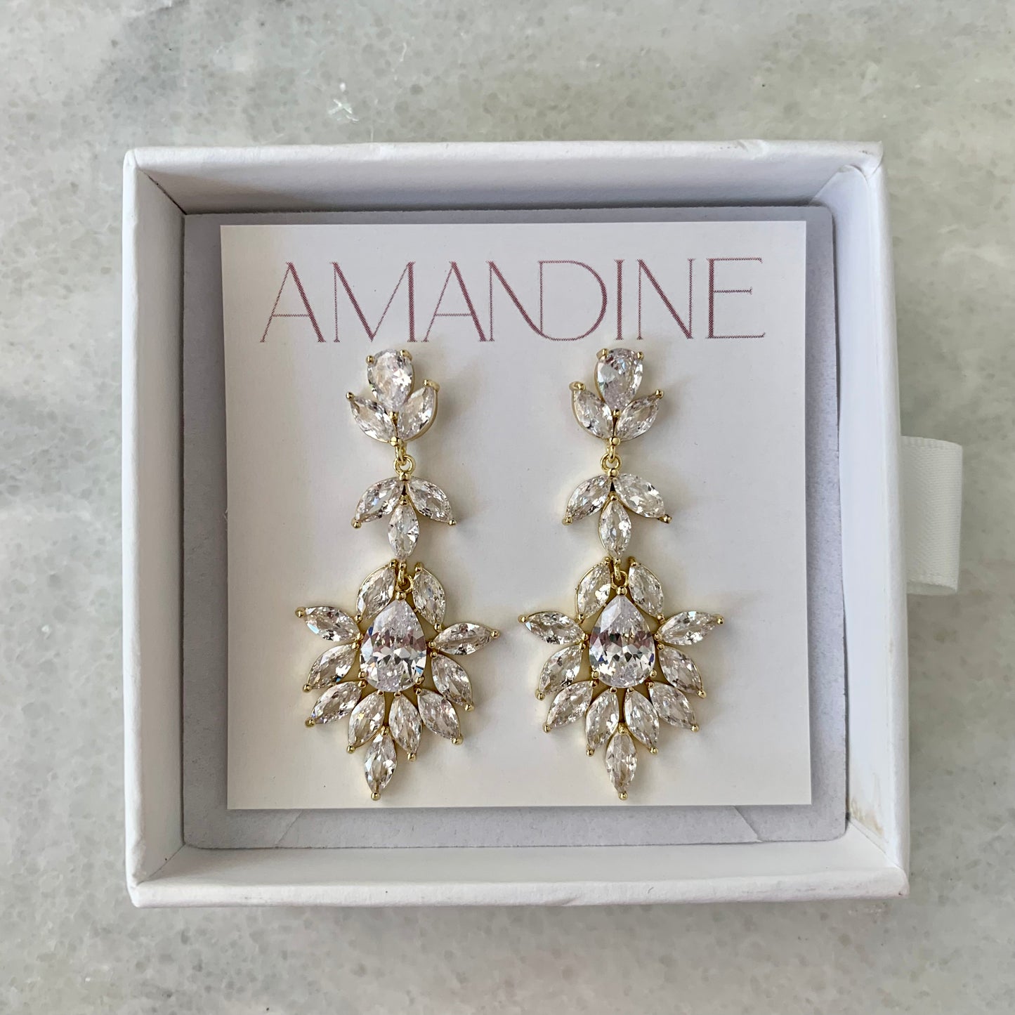 Anastasia Statement Wedding Earrings