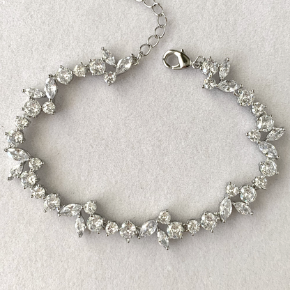 Lucie Crystal Cluster Bracelet