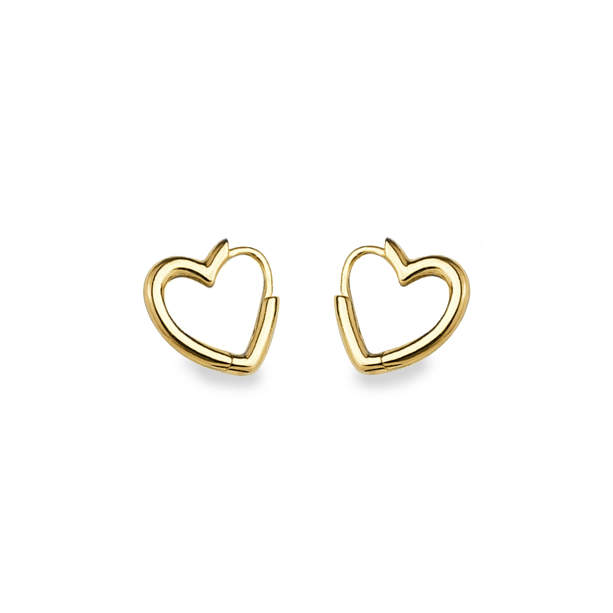 Heart Huggie Earrings