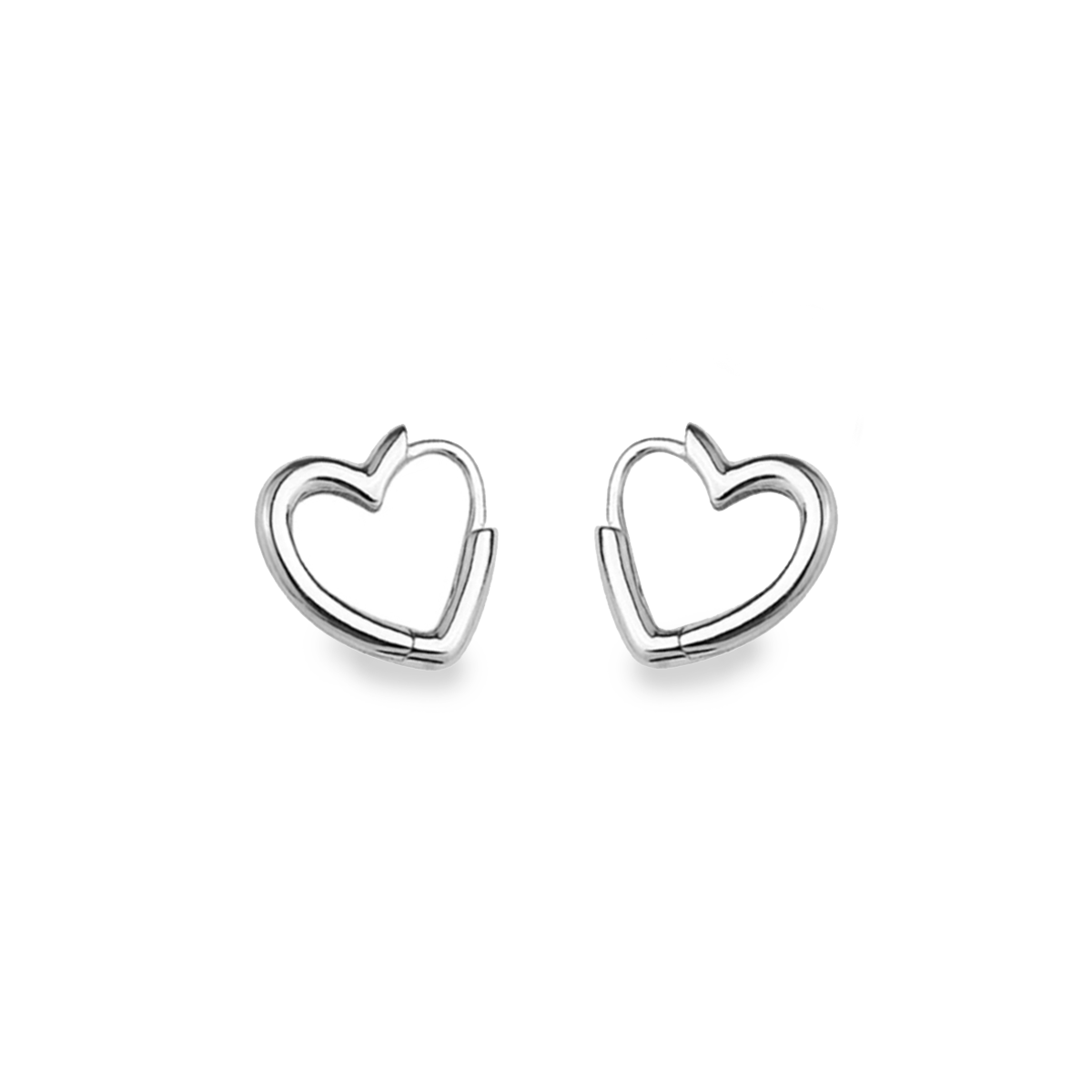 Heart Huggie Earrings