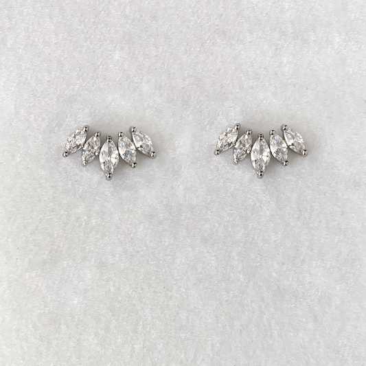 Isla Crystal Cluster Earrings